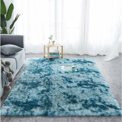 OEM Alfombra Suave Y Mullida Con Efecto Degradado, Pelo Largo, Lavable Y Con Base Antideslizante, Alfombra Decorativa De Estilo Moderno Para Sala De Estar, Dormitorio O Sofá (azul Oscuro, 60x160cm) - Fei OEM Alfombra Suave Y Mullida Con Efecto Degradado, Pelo Largo, Lavable Y Con Base Antideslizante, Alfombra Decorativa De Estilo Moderno Para Sala De Estar, Dormitorio O Sofá (azul Oscuro, 60x160cm) - Fei