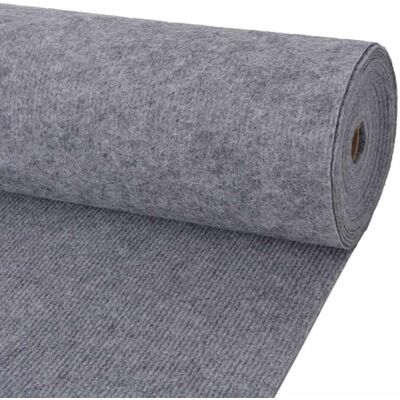 Alfombra Gris 1,2 X 20 M Poliéster Vidaxl Alfombra Gris 1,2 X 20 M Poliéster Vidaxl