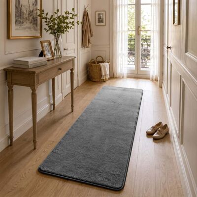 Vounot® Alfombra Moderna Para Salón 60x180cm, Antracita Vounot® Alfombra Moderna Para Salón 60x180cm, Antracita