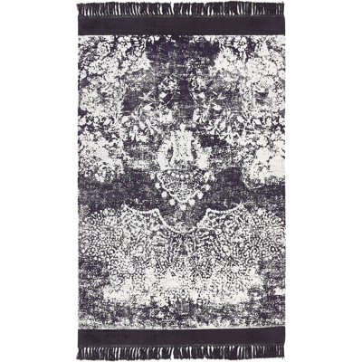 Alfombra Vintage Violeta y Blanca Beliani 140x200cm Alfombra Vintage Violeta y Blanca Beliani 140x200cm