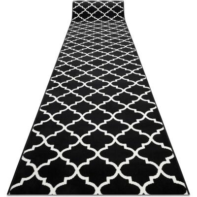 Rugsx - Alfombra De Pasillo Bcf Morad Trelis Espaldera Marroquí Negro / Crema 120 Cm Black 120x150 Cm Rugsx - Alfombra De Pasillo Bcf Morad Trelis Espaldera Marroquí Negro / Crema 120 Cm Black 120x150 Cm