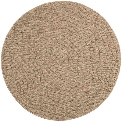 Alfombras De Área Moiré Redondo Agira Natural Ø 160 Cm Vidaxl Alfombras De Área Moiré Redondo Agira Natural Ø 160 Cm Vidaxl