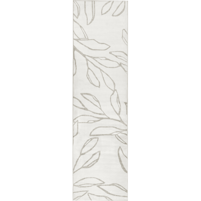 BELIANI Alfombra De Pasillo Moderna 80 X 300 Cm De Tela Motivo Hojas Entrada Apto Para Calefacción Por Suelo Radiante Base Antideslizante Pelo Corto Beige Claro Bismil BELIANI Alfombra De Pasillo Moderna 80 X 300 Cm De Tela Motivo Hojas Entrada Apto Para Calefacción Por Suelo Radiante Base Antideslizante Pelo Corto Beige Claro Bismil
