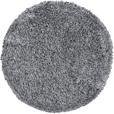 Alfombra redonda de pelo largo Beliani 140cm Blanco y Negro Alfombra redonda de pelo largo Beliani 140cm Blanco y Negro