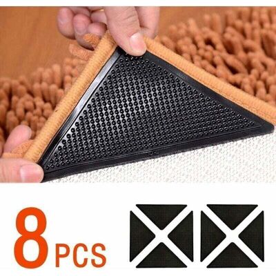 OEM Clips Antideslizantes Para Alfombras, Clips Para Tapetes, Clips Antiarrugas De Doble Cara, Almohadillas Lavables Y Reutilizables Para Alfombras, Color Negro, 8 Piezas - Protegen Tu Alfombra -crezuo OEM Clips Antideslizantes Para Alfombras, Clips Para Tapetes, Clips Antiarrugas De Doble Cara, Almohadillas Lavables Y Reutilizables Para Alfombras, Color Negro, 8 Piezas - Protegen Tu Alfombra -crezuo