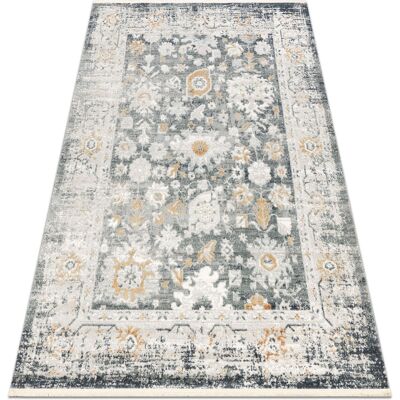 Alfombra moderna RugsX Distin 0835A Gris claro - Vintage, Marco, Flecos Alfombra moderna RugsX Distin 0835A Gris claro - Vintage, Marco, Flecos