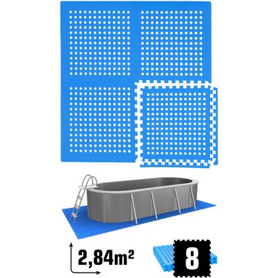 Eyepower - 2,8 M² Alfombra De Piscina - 8 Esteras Eva 62x62 - Juego De Alfombrillas Suelo Eyepower - 2,8 M² Alfombra De Piscina - 8 Esteras Eva 62x62 - Juego De Alfombrillas Suelo