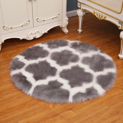 OEM Alfombra De Felpa Artificial, Alfombra De Felpa Para Sala De Estar, Esterilla De Yoga, Alfombra De Suelo, 60 Cm De Diámetro (gris). OEM Alfombra De Felpa Artificial, Alfombra De Felpa Para Sala De Estar, Esterilla De Yoga, Alfombra De Suelo, 60 Cm De Diámetro (gris).