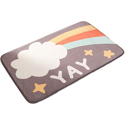 OEM Alfombrilla De Baño/alfombra De Habitación - Nubes Arcoíris 40cm X 60cm OEM Alfombrilla De Baño/alfombra De Habitación - Nubes Arcoíris 40cm X 60cm