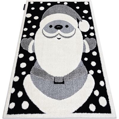 RUGSX Alfombra Infantil Moderna Joy Santa Papá Noel, Para Niños - Estructura Dos Niveles De Vellón Negro / Crema Black 160x220 Cm RUGSX Alfombra Infantil Moderna Joy Santa Papá Noel, Para Niños - Estructura Dos Niveles De Vellón Negro / Crema Black 160x220 Cm
