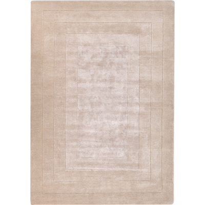 BELIANI Alfombra Moderna De Viscosa Y Lana Hecha A Mano Diseño Liso 160 X 230 Cm Beige Kappar BELIANI Alfombra Moderna De Viscosa Y Lana Hecha A Mano Diseño Liso 160 X 230 Cm Beige Kappar