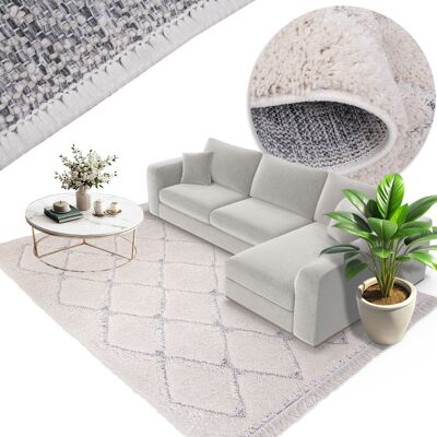 OEM Alfombra Moderna Para Sala De Estar Y Dormitorio, Modelo Native De 120x170 Cm, Mullida Y De Pelo Largo. OEM Alfombra Moderna Para Sala De Estar Y Dormitorio, Modelo Native De 120x170 Cm, Mullida Y De Pelo Largo.