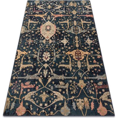 Rugsx - Alfombra De Lana Polonia Persej Oriental Azul Oscuro Blue 235x350 Cm Rugsx - Alfombra De Lana Polonia Persej Oriental Azul Oscuro Blue 235x350 Cm