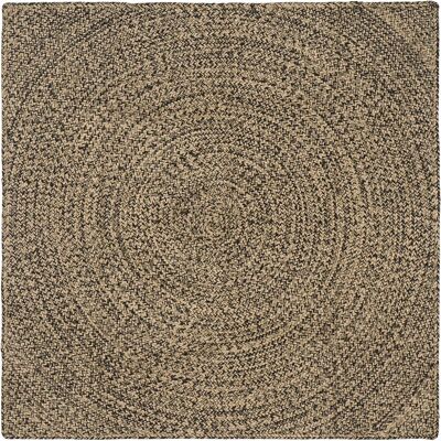 Alfombras De Área Natural Y Negro 160 X 160 Cm Yute Vidaxl Alfombras De Área Natural Y Negro 160 X 160 Cm Yute Vidaxl