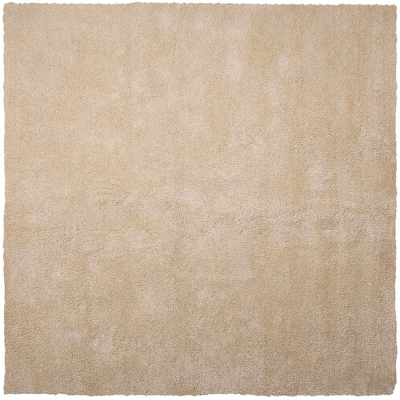 BELIANI Alfombra De Pelo Largo Beige Claro 200 X 200 Cm Moderna Cuadrada Demre BELIANI Alfombra De Pelo Largo Beige Claro 200 X 200 Cm Moderna Cuadrada Demre