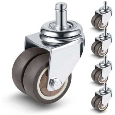 OEM Juego De 5 Ruedas Dobles De 50 Mm Para Sillas De Oficina, 11 Mm X 22 Mm, Silenciosas Y De Deslizamiento Suave, Ruedas Giratorias Para Alfombras, Baldosas Y Suelos De Madera. OEM Juego De 5 Ruedas Dobles De 50 Mm Para Sillas De Oficina, 11 Mm X 22 Mm, Silenciosas Y De Deslizamiento Suave, Ruedas Giratorias Para Alfombras, Baldosas Y Suelos De Madera.