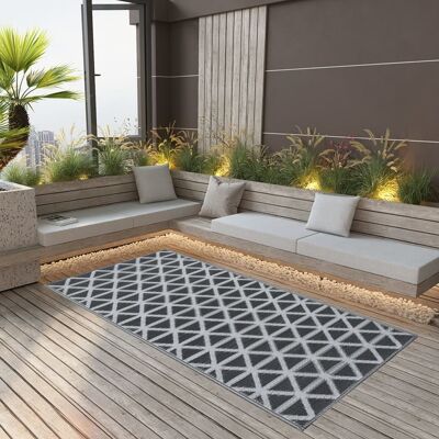 vidaXL Alfombra Exterior Negra 190x290 cm PP Alfombra Terraza Manta Balcón Interior - Outdoor Carpet vidaXL Alfombra Exterior Negra 190x290 cm PP Alfombra Terraza Manta Balcón Interior - Outdoor Carpet
