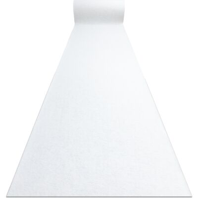 RUGSX Alfombra De Pasillo Con Refuerzo De Goma Rumba 1950 Boda Un Solo Color Blanco 100cm White 100x420 Cm RUGSX Alfombra De Pasillo Con Refuerzo De Goma Rumba 1950 Boda Un Solo Color Blanco 100cm White 100x420 Cm