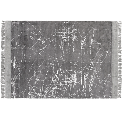 Alfombra moderna gris en viscosa Beliani - 160x230 cm Alfombra moderna gris en viscosa Beliani - 160x230 cm