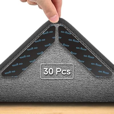 OEM 30 Pegatinas Antideslizantes Para Alfombras, Clips Antideslizantes Para Alfombras, Reutilizables, Aptas Para Suelos, Adhesivo De Doble Cara -crezuo OEM 30 Pegatinas Antideslizantes Para Alfombras, Clips Antideslizantes Para Alfombras, Reutilizables, Aptas Para Suelos, Adhesivo De Doble Cara -crezuo
