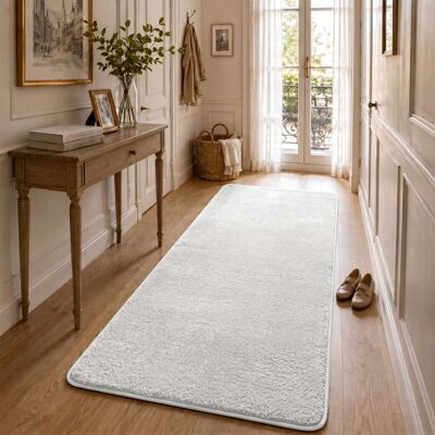 Vounot® Alfombra Moderna Para Salón 80x200cm, Crema Vounot® Alfombra Moderna Para Salón 80x200cm, Crema