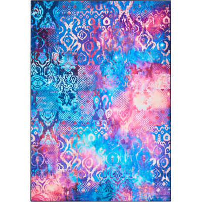 BELIANI Alfombra Tejida A Mano Estilo Boho Oriental Estampado Llamativo 160 X 230 Cm Multicolor Orvella BELIANI Alfombra Tejida A Mano Estilo Boho Oriental Estampado Llamativo 160 X 230 Cm Multicolor Orvella