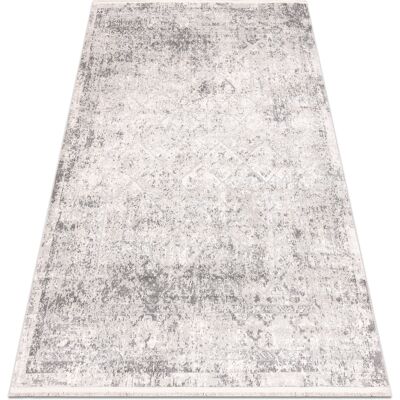 RUGSX Distin 0200a Gris / Gris Claro / Blanca Alfombra Moderna - Rombos, Marco, Vintage, Flecos Grey 80x150 Cm RUGSX Distin 0200a Gris / Gris Claro / Blanca Alfombra Moderna - Rombos, Marco, Vintage, Flecos Grey 80x150 Cm