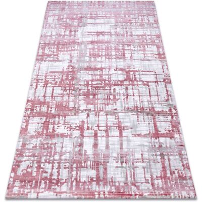Alfombra Acrílica Dizayn Rosa / Gris Claro - Alfombra Alfombra Acrílica Dizayn Rosa / Gris Claro - Alfombra