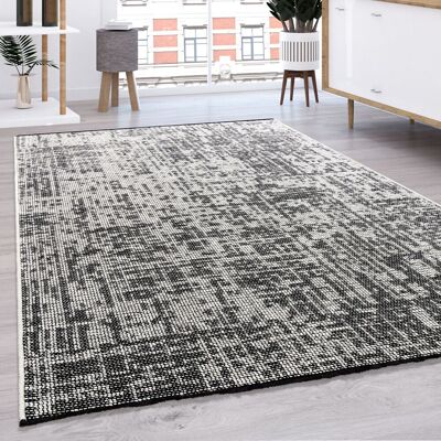 Paco Home Alfombra Tejido Plano Salon Moderna Lisa Color Pastel Con Flecos 240x340 Cm, Crema Paco Home Alfombra Tejido Plano Salon Moderna Lisa Color Pastel Con Flecos 240x340 Cm, Crema