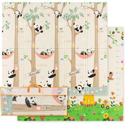 Costway - Alfombra De Juegos Para Bebés, 200 X 180 Cm, Colchoneta Infantil Plegable De Doble Cara Con Bolsa De Transporte, Alfombra Bebe De Actividades Impermeable Y Reversible (panda Y Jirafa) Costway - Alfombra De Juegos Para Bebés, 200 X 180 Cm, Colchoneta Infantil Plegable De Doble Cara Con Bolsa De Transporte, Alfombra Bebe De Actividades Impermeable Y Reversible (panda Y Jirafa)