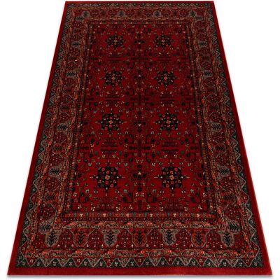 RUGSX Alfombra De Lana Kashqai 4302 300 Flores, Marco Burdeos Red 200x250 Cm RUGSX Alfombra De Lana Kashqai 4302 300 Flores, Marco Burdeos Red 200x250 Cm