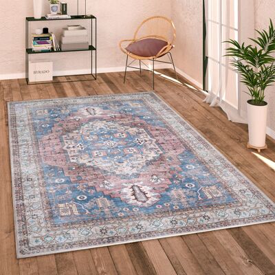 Paco Home - Alfombra Multicolor ø 200 cm - Diseño Oriental Vintage Paco Home - Alfombra Multicolor ø 200 cm - Diseño Oriental Vintage