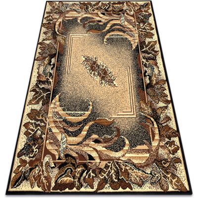 Alfombra Beige Morad LIŚĆ - Patrón Natural Vintage - 8mm Alfombra Beige Morad LIŚĆ - Patrón Natural Vintage - 8mm