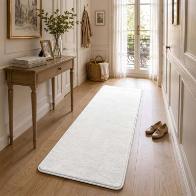 Vounot® Alfombra Moderna Para Salón 60x180cm, Crema Vounot® Alfombra Moderna Para Salón 60x180cm, Crema