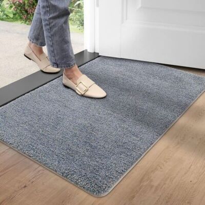 OEM Alfombra De Entrada Para Interiores, Antideslizante, Suave, Lavable A Máquina, Ultra Absorbente Y Duradera. Alfombra Para Puerta Principal De Interior O Exterior - 50 X 80 Cm, Gris/azul. OEM Alfombra De Entrada Para Interiores, Antideslizante, Suave, Lavable A Máquina, Ultra Absorbente Y Duradera. Alfombra Para Puerta Principal De Interior O Exterior - 50 X 80 Cm, Gris/azul.