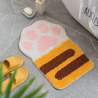 OEM Alfombra Antideslizante Con Forma De Pata De Gato, Linda Y Adorable, Para El Dormitorio, Baño, Aseo Y Entrada - Letra - Gran Pata De Gato Naranja OEM Alfombra Antideslizante Con Forma De Pata De Gato, Linda Y Adorable, Para El Dormitorio, Baño, Aseo Y Entrada - Letra - Gran Pata De Gato Naranja