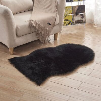OEM Alfombra De Piel De Oveja - 40 X 60 Cm - Negra OEM Alfombra De Piel De Oveja - 40 X 60 Cm - Negra