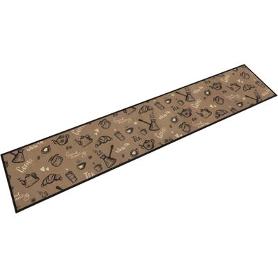 HELLOSHOP26 Alfombra De Cocina Lavable Con Elegante Estampado 300 X 60 Cm Antideslizante Diseño Cómodo En Terciopelo Marrón 020056428 HELLOSHOP26 Alfombra De Cocina Lavable Con Elegante Estampado 300 X 60 Cm Antideslizante Diseño Cómodo En Terciopelo Marrón 020056428