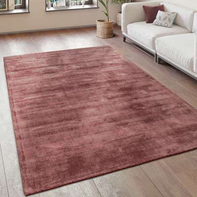 Paco Home Alfombra Salón Vintage Pelo Corto Hecha A Mano De Alta Calidad Viscosa 200x300 Cm, Pink Paco Home Alfombra Salón Vintage Pelo Corto Hecha A Mano De Alta Calidad Viscosa 200x300 Cm, Pink
