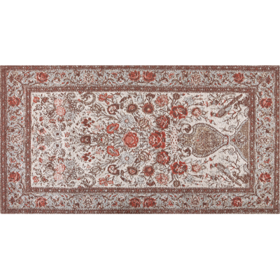 Beliani Alfombra de Algodón Multicolor Patrón Floral 80 x 150 cm - Alfombra Beliani Alfombra de Algodón Multicolor Patrón Floral 80 x 150 cm - Alfombra