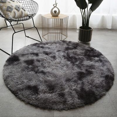 OEM Alfombra Redonda Y Mullida Para Sala De Estar, Dormitorio O Mesa De Centro Alfombra Ultrasuave Y Mullida Estampado Tie-dye Gris Claro 120 X 120 Cm. OEM Alfombra Redonda Y Mullida Para Sala De Estar, Dormitorio O Mesa De Centro Alfombra Ultrasuave Y Mullida Estampado Tie-dye Gris Claro 120 X 120 Cm.