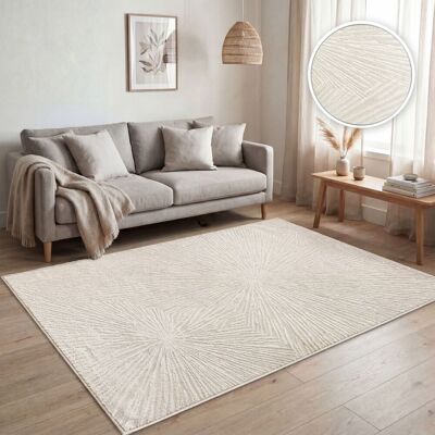 Paco Home - Alfombra Sala De Estar - Crema - 120x160 - Rug Paco Home - Alfombra Sala De Estar - Crema - 120x160 - Rug