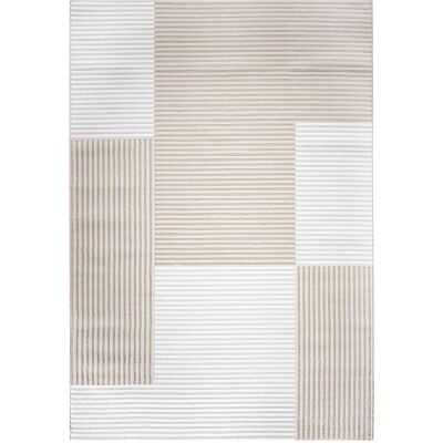 ICONIK INTERIOR Alfombra grande beige de diseño contemporáneo - Alfombra ICONIK INTERIOR Alfombra grande beige de diseño contemporáneo - Alfombra