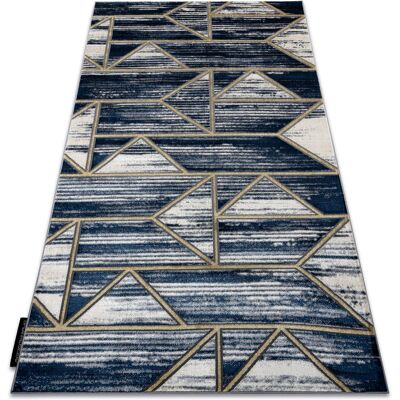 Dywany Łuszczów Alfombra DE LUXE moderna - navy / gold azul - 160x220 cm Dywany Łuszczów Alfombra DE LUXE moderna - navy / gold azul - 160x220 cm