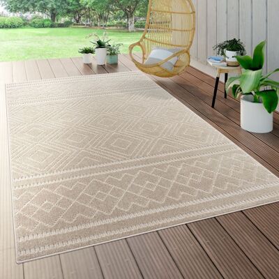Paco Home - Alfombra geométrica 80x250 - Beige - rug Paco Home - Alfombra geométrica 80x250 - Beige - rug