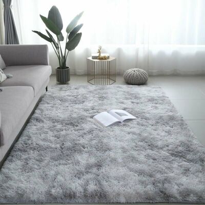 OEM Alfombra De Pelo Largo Para Salón, 160 X 230 Cm, De Felpa Gris, Suave, De Fibra De Polipropileno, Antideslizante. OEM Alfombra De Pelo Largo Para Salón, 160 X 230 Cm, De Felpa Gris, Suave, De Fibra De Polipropileno, Antideslizante.