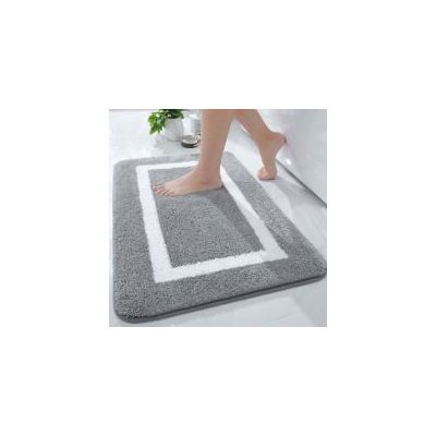 OEM Alfombrilla De Baño Antideslizante, Alfombra De Baño De Microfibra Suave, Alfombrilla De Baño Absorbente De Pelo Largo, Lavable A Máquina - 40 X 60 Cm - Gris - Crezuo OEM Alfombrilla De Baño Antideslizante, Alfombra De Baño De Microfibra Suave, Alfombrilla De Baño Absorbente De Pelo Largo, Lavable A Máquina - 40 X 60 Cm - Gris - Crezuo