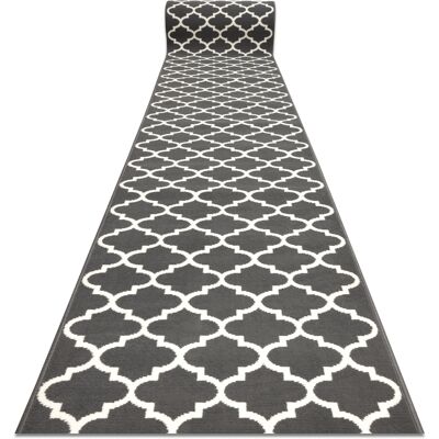 RUGSX Alfombra De Pasillo Bcf Morad Trelis Espaldera Marroquí Gris / Crema 120 Cm Grey 120x950 Cm RUGSX Alfombra De Pasillo Bcf Morad Trelis Espaldera Marroquí Gris / Crema 120 Cm Grey 120x950 Cm