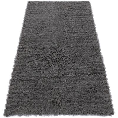RUGSX Flokati De Lana - Cubrecamas, Tartán Gris Grey 150x200 Cm RUGSX Flokati De Lana - Cubrecamas, Tartán Gris Grey 150x200 Cm