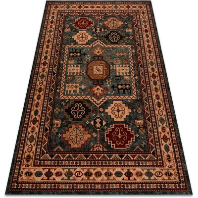 RUGSX Alfombra De Lana Kashqai 4306 400 Oriental, Marco Verde / Beige Green 200x300 Cm RUGSX Alfombra De Lana Kashqai 4306 400 Oriental, Marco Verde / Beige Green 200x300 Cm